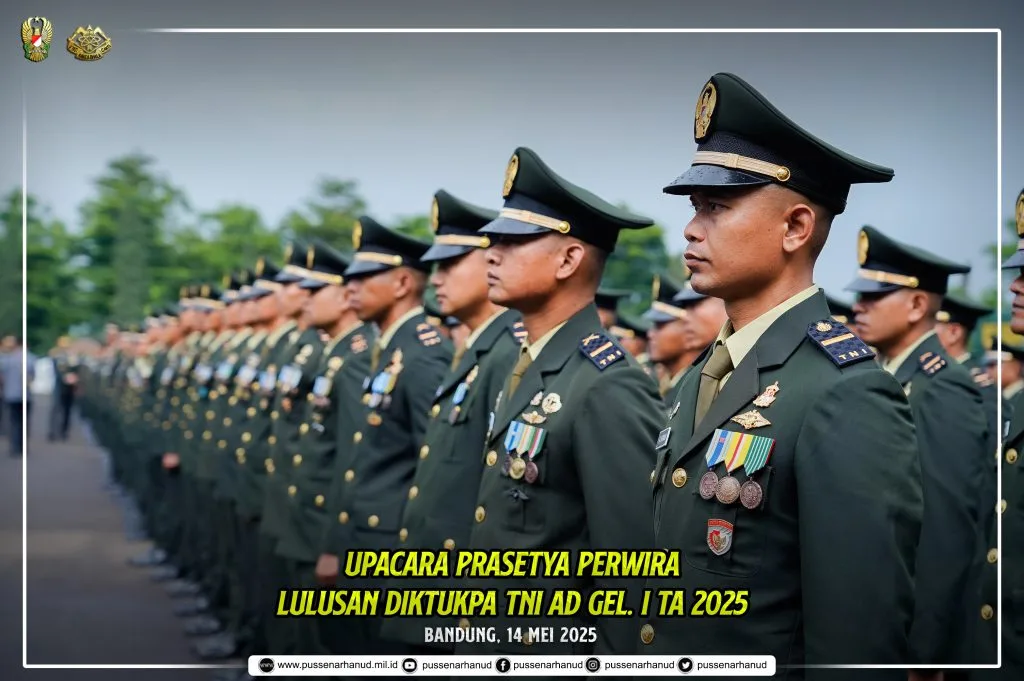 Upacara Prasetya Perwira Lulusan Diktukpa TNI AD Gel. I TA 2025