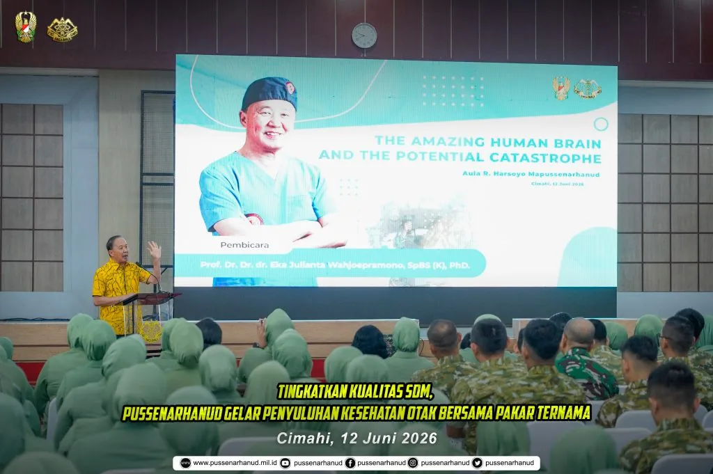 Tingkatkan Kualitas SDM, Pussenarhanud Gelar Penyuluhan Kesehatan Otak Bersama Pakar Ternama